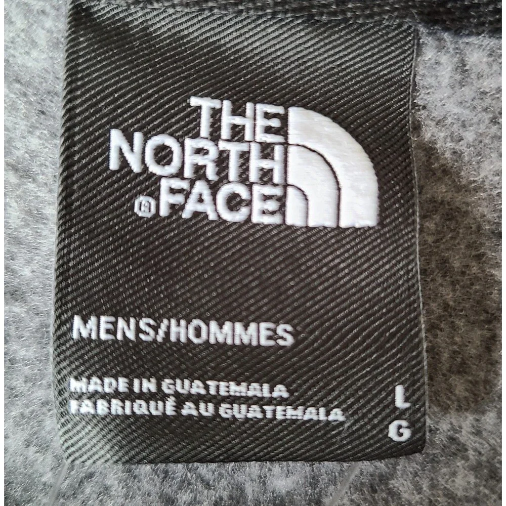 The North Face Hoodie Mens Large Gray Pullover LIUNA Laborers Graphic Sweatshirt
